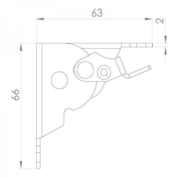 Katlanabilir Masa Ayağı Menteşesi 02