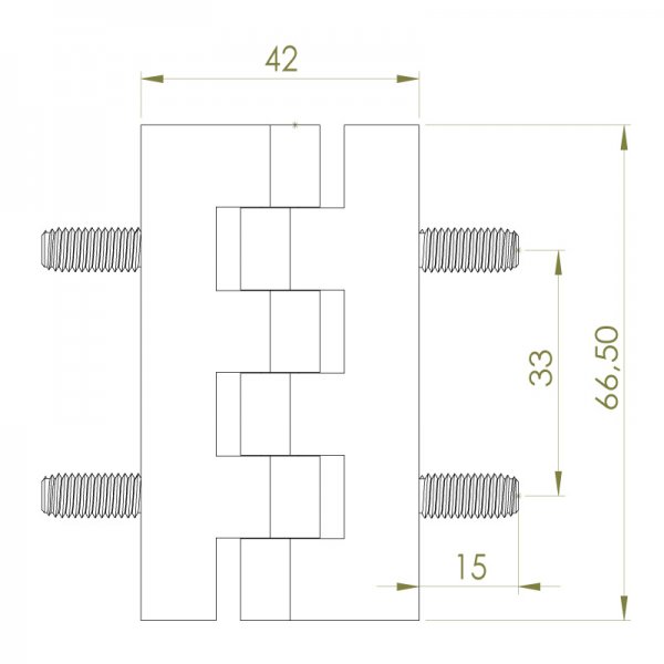 Kendinden Civatalı Menteşe