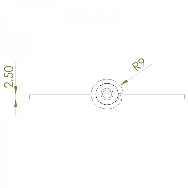 Paslanmaz Yaylı Yaprak Menteşe 88 x 101 x 2,5mm