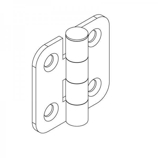 Sac Yaprak Menteşe 60 x 60 x 3mm image 2